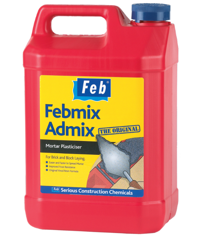 Febmix Admix Mortar Plasticiser Building Admixes Building Chemicals